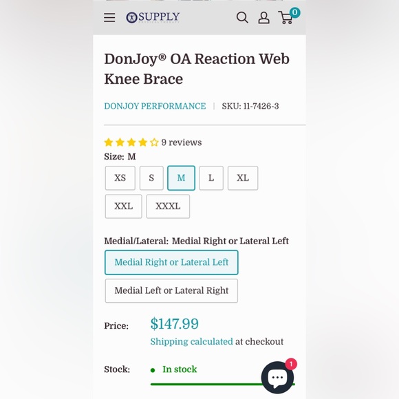 Don Joy Adjustable Left knee brace - Picture 4 of 6